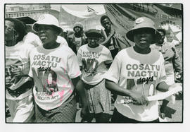 Women at COSATU & NACTU march to protest against the Labour Relations Act