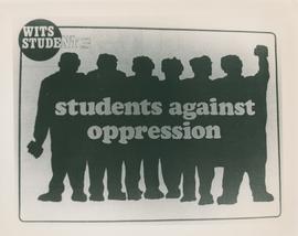 South African resistance posters:  Students against oppression