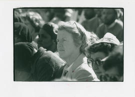 Molly Blackburn at the funeral of the Cradock Four