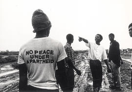 "No peace under apartheid" - Members of the Leandra Youth Congress confront vigilantes ...