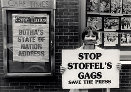 Stop Stoffel's gags - journalists picket in protest against increasing government curbs on the media