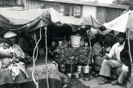 Blanket town' - improvised housing for the residents of Crossroads, one of Cape Town's squatter c...