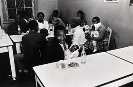 Unemployed workers at their lunch in Durban