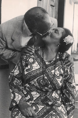 Andrew and June Mlangeni are reunited after 26 years following his release from prison