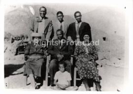 Robert Sobukwe (back right) at his BA graduation at Fort Hare, with his brother Ernest on back left