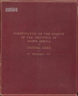 Church of the Province of South Africa, Constitution