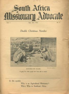 South African Missionary Advocate